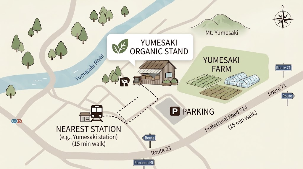 夢前農園・直売所マップ